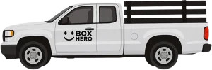 Box Hero junk removal truck used for furniture and cardboard hauling